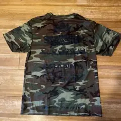 エヴィス EVISU Tシャツ レイヤード メッシュ 迷彩 カモメ サイズ40