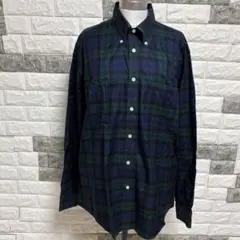 【Brooks Brothers 】ボタンダウン長袖シャツ チェック柄Lメンズ