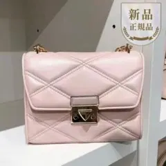 《新品》MICHAEL KORS ショルダーバッグ　キルティング　ピンク　レザー