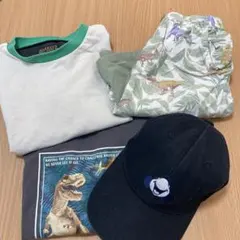 美品　120　今すぐ活躍！春夏男の子キッズキャップ　半袖Tシャツハーフパンツ