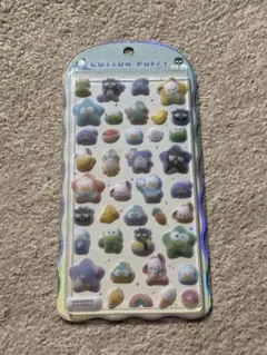 正規品 コットンパフィーシール はぴだんぶい サンリオ 新品