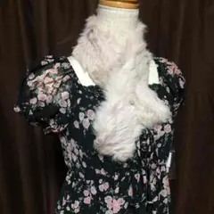 【新品】30%値下‼️L'EST ROSEファー付ワンピース