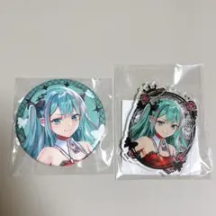 MEIKO 20th 楽天コレクション 缶バッジ アクキー セット 初音ミク