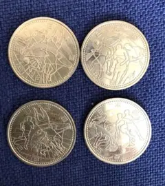 2002 FIFAワールドカップ 記念コイン 4枚セット　500✖️4