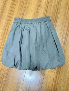 GU バブルヘムミニスカート NTQ＋E バルーンスカート　OLIVE　S