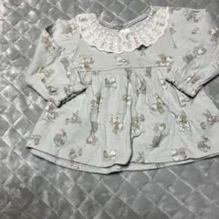 ★Cottoli 動物柄 グレー ワンピース