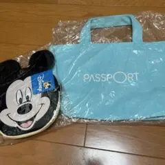 Disney ミッキーマウス エコバッグPASSPORT トートバッグ