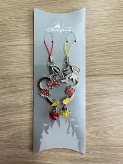 香港ディズニー　ミッキー　ミニー　ペアストラップ　チャーム