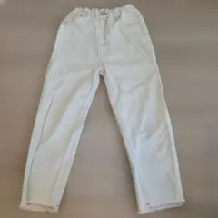 ホワイト デニムパンツ ロングパンツ　プティマインのサムネイル