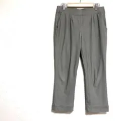 レディース パンツ グレー テーパード ウエストゴム オフィス