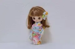プチブライスさんの桃色のお着物セット Yahoo!オークション - ブライス 着物セット・梅もも呉服店 Blythe 人形