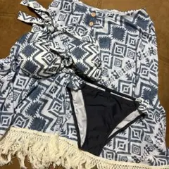 美品 3点セット ムラサキスポーツ ロデオクラウンズ ビキニ 水着　パレオ付き