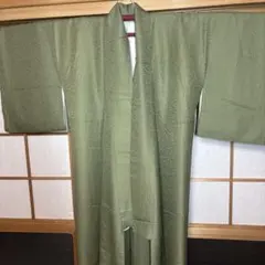 小難あり　正絹　色無地　一つ紋　袷