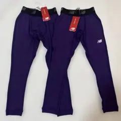 新品　未使用　New Balance インナータイツ 紫色 130 ２枚セット