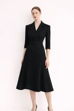 美品 BAU RAYAワンピース 黒 フォーマル 卒業式 入学式 M