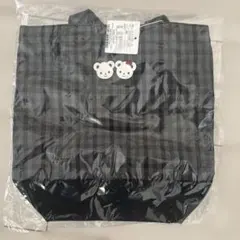 ファミリア 黒系ファミリアチェック シューズケース 新品 familiar