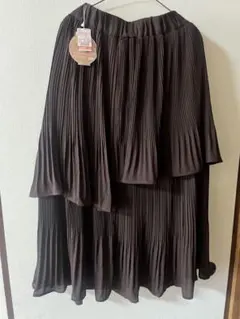tal by yumiランダムプリーツスカートタグ付き新品　ブラウン