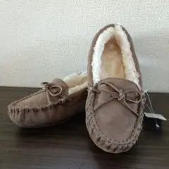 あたたかい✨ブラウンファー付きシューズ