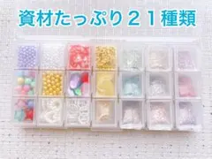 限定2セット 資材 おまとめ 封入パーツ 21種類 レジン