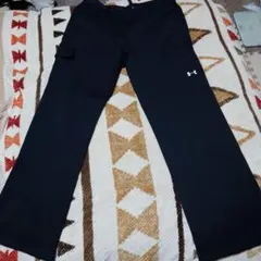 （美品）UNDER ARMOUR 黒　パンツ サイズ82　厚手　ゴルフ　秋冬用