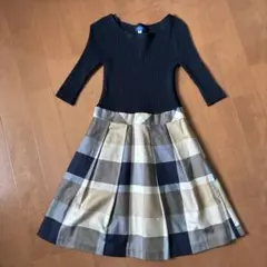 【極美品】BLUE LABEL CRESTBRIDCE ドッキングワンピース36