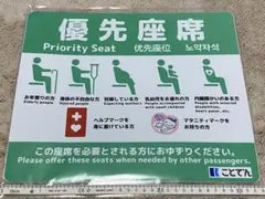 【新品】ことでん 優先座席 ステッカー 鉄道部品のサムネイル