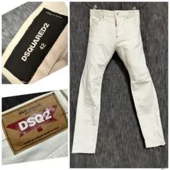 Dsquared2 クールガイ ホワイトデニム イタリア製 ストレッチ 白