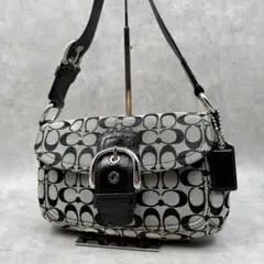 極美品 COACH コーチ ソーホー ショルダーバッグ シグネチャー 肩掛け