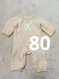 クーラクール ピンク ロンパース 80 うさぎ