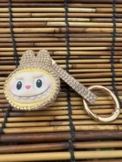 商品名 らぶぶ Labubu キラキラキーホルダー ゴールド