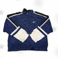 90s NIKE ナイロンジャケット 刺繍 ヴィンテージ ジップ ロゴ