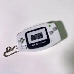 【平成レトロ】当時品　GBA ウォッチ キーホルダー ホワイト