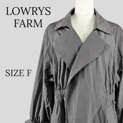 LOWRYS FARM ドロストユルトレンチコート チャコールグレー Fのサムネイル