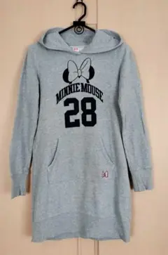 UNIQLO ミニーマウス フード付きドレス S グレー