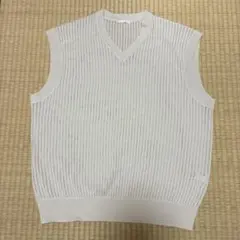 GU ウォッシャブルメッシュニットベスト M