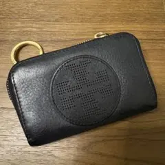 Tory Burch ブラック コインケース カードケース キーリング付き