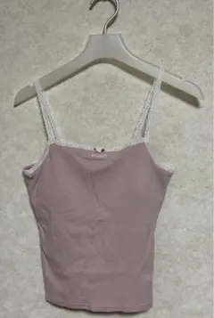 【新品未使用】GRL グレイル カップ付きリブキャミソール Lサイズのサムネイル