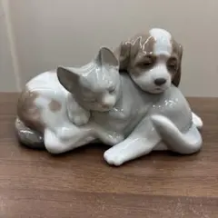 リヤドロ LLADROフィギュリン 6599 いつも一緒 犬 猫 動物