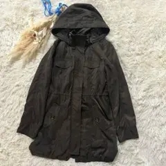 【ルスーク】LE SOUK ダークブラッグ モッズコートファーロングダウン　秋冬