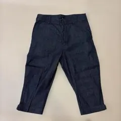 HARE デニム風1クロップドパンツ インディゴ L