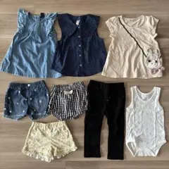 子供服 女の子 トップス ボトムス まとめ売り ８点 80〜100㎝
