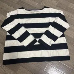 CUBE SUGAR ボーダーロングTシャツ