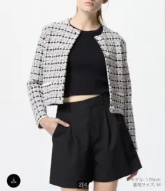 UNIQLO ニットショートジャケット XLのサムネイル