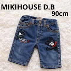 ミキハウスダブルビー デニムハーフパンツ90
