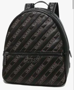 GUESS ブラックリュック キルティングデザイン
