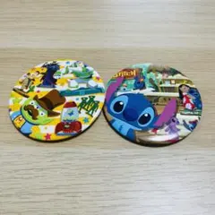 ディズニー　トイストーリー　スティッチ デザイン バッジ 2個セット
