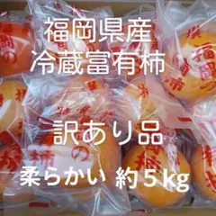 訳あり品！福岡県産冷蔵富有柿　ご家庭用　やわ