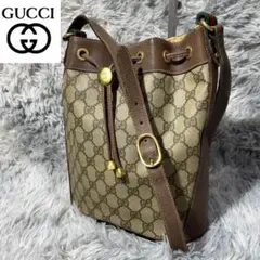 [大人気]　グッチ　GUCCI　オールドグッチ　ショルダーバッグ　巾着　GG柄のサムネイル