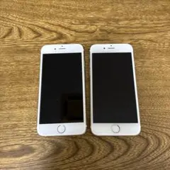 Apple iPhone 6 ゴールド 本体 2台 64GBガラスフィルム付き