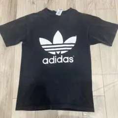 【ヴィンテージ】80s USA製 adidas 両面トレフォイル Tシャツ